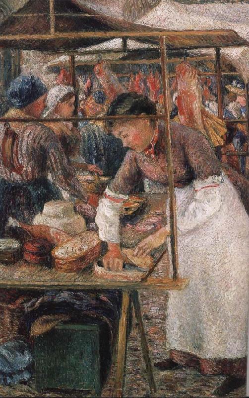 Camile Pissarro the butcher woman oil painting picture